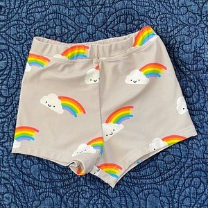 Whistle & Flute Kawaii Rainbow Swim Trunks 3-4yrs
